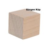 Gülgen Küp Hobi Ahşap Küp Dekoratif Küp Doğal Ahşap Küp Blokları