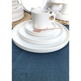 Gulhanile Stackable Mat Beyaz 24 Parça 6 Kişilik Servis Kahvaltı Takımı