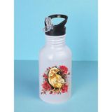 Güllü Civciv Baskılı Matara Suluk 600 ml - Sporcu Suluğu, Büyük Suluk, Spor Matara, Sporcu Sulukları