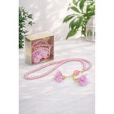 Güllü İnci Görünümlü Tesbih - Kutulu - Hediyelik - Pembe
