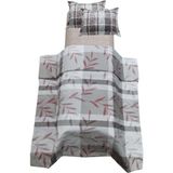 Güllüce Home %100 Pamuklu*çift Kişilik Nevresim Takımı - Açık Kahverengi - 200 x 240 cm