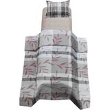 Güllüce Home %100 Pamuklu*tek Kişilik Nevresim Takımı - Kahverengi - 160 x 240 cm