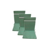 GÜLLÜCE HOME 3'lü Sünger Dolgulu-fermuarlı-arkalıklı-yıkanabilir-sandalye Minderi 40 X 87