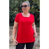 Gülmina Moda Kadın Viskon Kare yaka Rahat Bluz