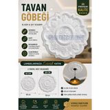 GÜLOĞLU STROPİYER Menekeşe Tavan Lamba Göbeği 40 Cm