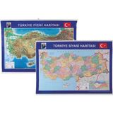 Gülpaş 999 Harita Türkiye Fiziki Ve Siyasi 70-100