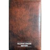 Gülpaş Telefon Zinciri Defteri Ciltli 100 Yp.suni Deri 22X32 Cm
