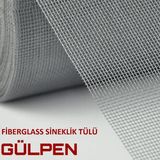 Gülpen 100 x 100 cm Fiberglass Sineklik Teli Gri Renk Yırtılmaya Dayanıklı İnce Tül Yapısı