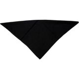 Gülpeşe Düz Renk Siyah Kare Bandana