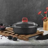 Gülsan Basık 28 Cm Elit Döküm Tencere