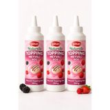 gülsan gıda Gülsan Naturello Meyve Aromalı Sos 350 g x 3 Adet (Tatlı, Waffle, Dondurma)