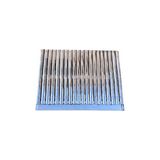 Gülsan Mangal Barbekü Izgarası Paslanmaz Krom Oluklu 30x45 cm