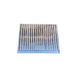 Gülsan Mangal Barbekü Izgarası Paslanmaz Krom Oluklu 35x45 cm
