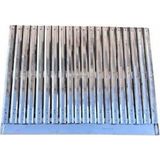 Gülsan Mangal Barbekü Izgarası Paslanmaz Krom Oluklu 35x65 cm - 35 x 65