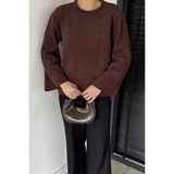 Gülseli Kadın Bisiklet Yaka Kol Işlemeli Triko Kazak (S-M-L-Xl Beden Uyumludur.) P-00018913 - Kahve - Standart