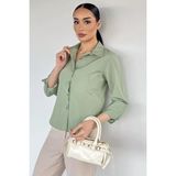 Gülseli Kadın Gömlek P-00020571 - XS - Açık Haki