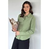 Gülseli Kadın Gömlek P-00020571 - XS - Haki