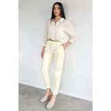 Gülseli Perry Kemerli Kadın Pantolon P-00020709 - Sarı