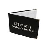 Gülşen Kırtasiye Diş Protez Protokol Defteri Deri Ciltli 001 - 200 Numaralı - Metal Köşe Koruyuculu