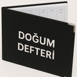 Gülşen Kırtasiye Doğum Kayıt Defteri 001 - 200 Numaralı A3 Boyut