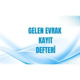 Gülşen Kırtasiye Gelen Evrak Kayıt Defteri Karton Kapaklı 001 - 200 Numaralı