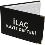 Gülşen Kırtasiye Ilaçkayıt Defteri Deri Ciltli 001 - 200 Numaralı - Metal Köşe Koruyuculu