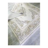 GÜLSEV HOME(1085) İHTİŞAM PERGE, EMSALSİZ İPEKSİ YÜN TUŞELİ TRİKO AKRİLİK OTURMA ODASI VE SALON HALISI SARI 160 x 230