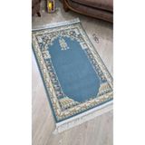GÜLSEV HOME(1165) SAFİR YÜN TÜŞELİ AKRİLİK DOKUMA KALIN HALI SECCADE NAMAZLIK 80X120 Turkuaz 80 x 120