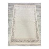 GÜLSEV HOME(186) İSTANBUL BERGAMA, YÜZDE YÜZ VİSKON 100 TARAK DOKUMA OTURMA ODASI VE SALON HALISI Bej 200 x 290