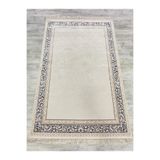 GÜLSEV HOME(192) İSTANBUL BERGAMA, YÜZDE YÜZ VİSKON 100 TARAK DOKUMA OTURMA ODASI VE SALON HALISI Bej 200 x 290