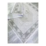 GÜLSEV HOME(222) ELEGANCE, EMSALİ İPEKSİ YÜN TUŞELİ TRİKO AKRİLİK OTURMA ODASI VE SALON HALISI Gri 160 x 230