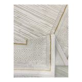 GÜLSEV HOME(308) ELEGANCE, EMSALİ İPEKSİ YÜN TUŞELİ TRİKO AKRİLİK OTURMA ODASI VE SALON HALISI Gri 200 x 290