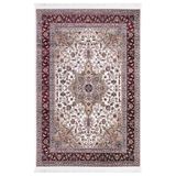 GÜLSEV HOME(463) HANZADE, OSMANLI MELODİ İPEKSİ YÜN TUŞELİ TRİKO AKRİLİK SARAYLI OTURMA ODASI VE SALON HALISI BORDO 160 x 230