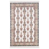 GÜLSEV HOME(471) HANZADE, OSMANLI MELODİ İPEKSİ YÜN TUŞELİ TRİKO AKRİLİK SARAYLI OTURMA ODASI VE SALON HALISI KEMİK 160 x 230