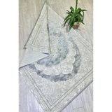 GÜLSEV HOME(54) BELLAVİSTA, MELODİ İPEKSİ YÜN TUŞELİ TRİKO AKRİLİK OTURMA ODASI VE SALON HALISI Bej 160 x 230