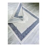GÜLSEV HOME(9) BELLAVİSTA, MELODİ İPEKSİ YÜN TUŞELİ TRİKO AKRİLİK OTURMA ODASI VE SALON HALISI Mavi 200 x 290