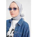 Gülsoy Kadın Pamuk Kraş Şal Gümüş Gri - 02