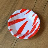 Gültaş Melamin Melamin Çay Tabağı 50 Adet Desen : Kırmızı Zebra - 10 x 10 cm