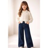 Gültekin Bebe Miss Elitte Triko Ceketli Taş Detaylı Kız 3 Lü Takım 6-9 Yaş -447874900 - Krem - 6 Yaş