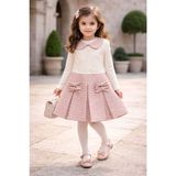 Gültekin Bebe Miss Melinda Güllü Kaz Ayaklı Elbise 3-6 YAŞ-0357508 - Pembe - 3 Yaş