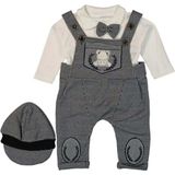 Gültekin Bebe Murat Baby Yakalı Şapkalı Slopet Tulum 2674-1900 - Füme - 9-12 Ay - 9 - 12 Ay