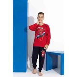 Gültekin Bebe Tarık 5-9 Yaş Erkek Çocuk Spıderman Baskılı Interlok Pijama Takımı 4132270 - Kırmızı - 7 - 8 Yaş