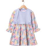 Gültekin Bebe Wow Çiçekli Penye Ikili Elbise 1-4 Yaş -450959180 - Lila - 1 Yaş