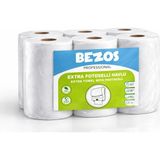 Gültekin Bezos Professional Fotoselli Havlu 6 Rulo – 2 Katlı %100 Selüloz 21 cm Endüstriyel Kağıt Ha