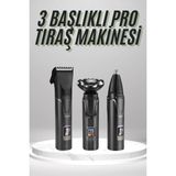 Gültekin Dijital Göstergeli 3 Başlıklı Tıraş Makinesi Islak Kuru Lazer Öncesi Günlük
