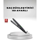 Gültekin Isı Ayarlı Saç Düzleştirici Titanyum Seramik Plaka, Dijital Ekran