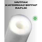 Gültekin Kaydırmaz Şeffaf Raflık Çekmece Örtüsü 45X300 cm