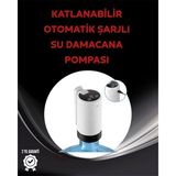 Gültekin Otomatik Şarjlı Damacana Pompası Ev Ofis Kamp Kullanım