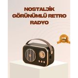 Gültekin Retro Bluetooth Radyo – Nostaljik Tasarım, Tf Kart ve USB Destekli