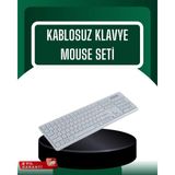 Gültekin USB Alıcılı Kablosuz Klavye Mouse - Geniş Uyumluluk, Sessiz Tuşlar